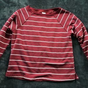 Maroon Striped Sweater. Size: XS. Prices negotiable.